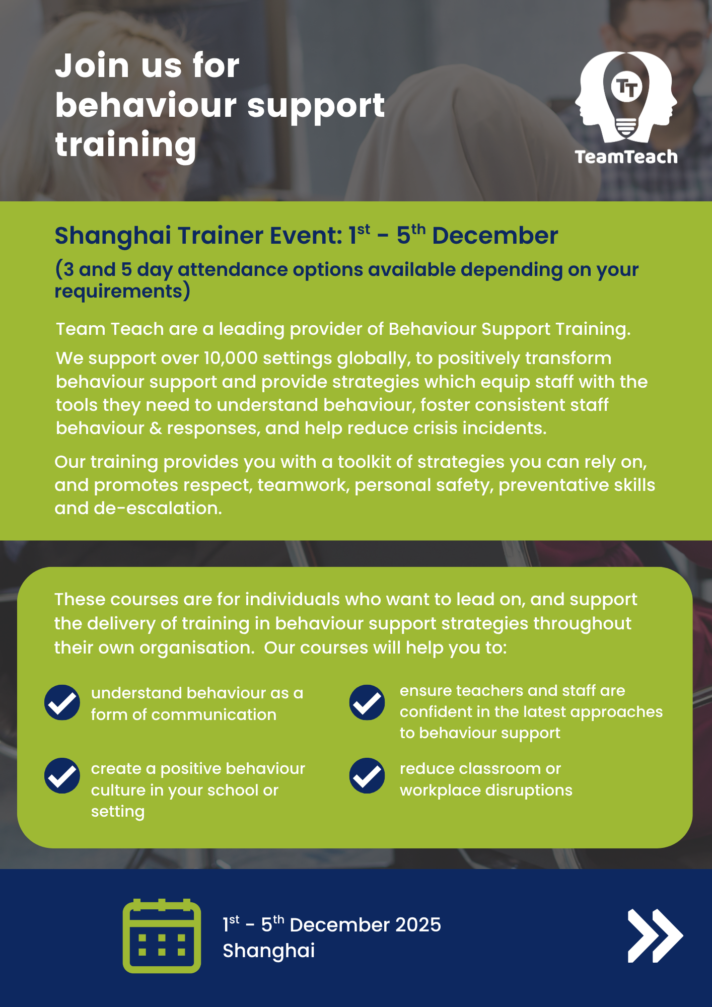 Behaviour support in Shanghai